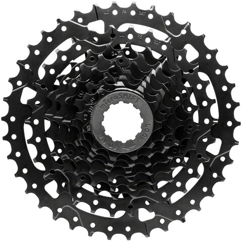 microSHIFT Acolyte Super Short Cassette  - 8 Speed, 11-38t, Black, ED Coated