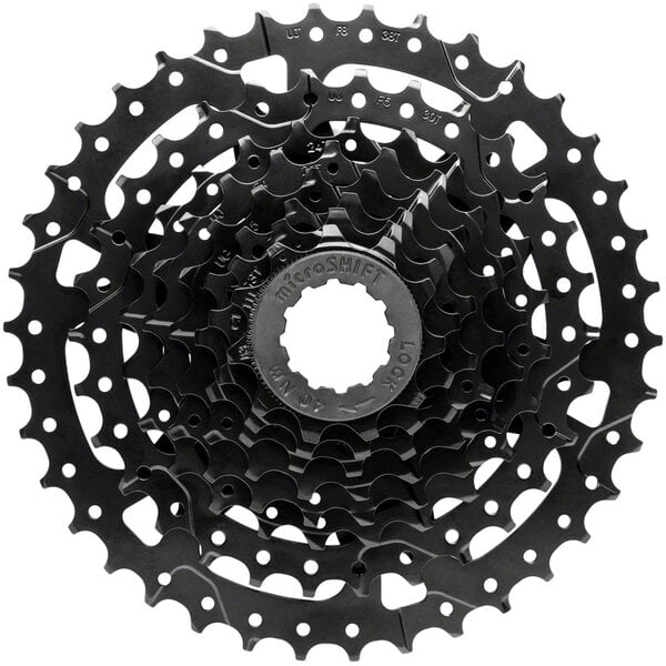 microSHIFT microSHIFT Acolyte Super Short Cassette  - 8 Speed, 11-38t, Black, ED Coated