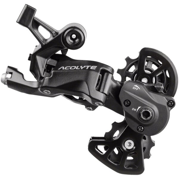 microSHIFT microSHIFT Acolyte Super Short Rear Derailleur - 8 Speed, Super Short Cage, Black, With SpringLock