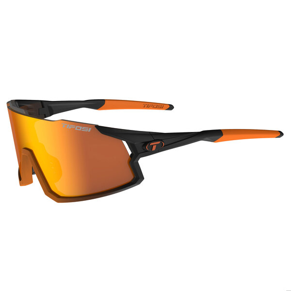 Tifosi Optics Stash, Black Orange Fade Interchangeable Sunglasses Clarion Orange/AC Red/Clear