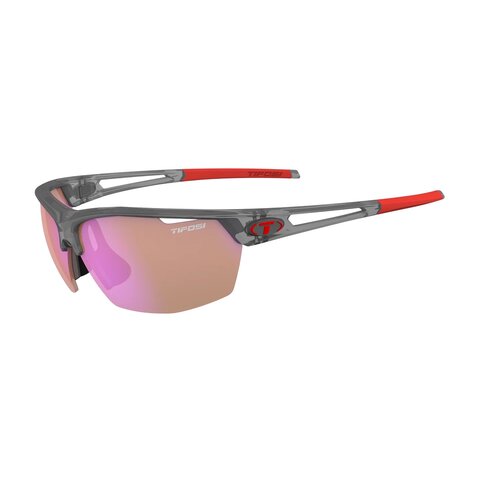 Tifosi Navar, Satin Vapor Single Lens Sunglasses AC Red