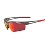 Navar FC, Satin Vapor Single Lens Sunglasses Smoke Red Mirror
