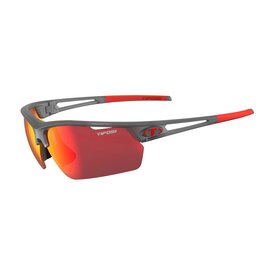 Tifosi Optics Tifosi Navar FC, Satin Vapor Single Lens Sunglasses Smoke Red Mirror
