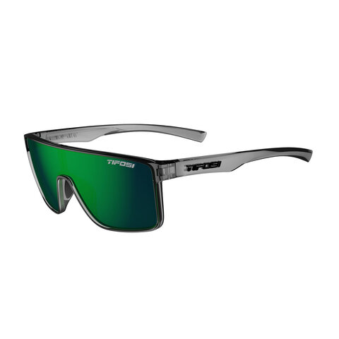 Tifosi Sanctum, Crystal Smoke Single Lens Sunglasses Smoke Green Mirror