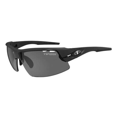 Crit, Matte Black Interchangeable Sunglasses Smoke/AC Red/Clear
