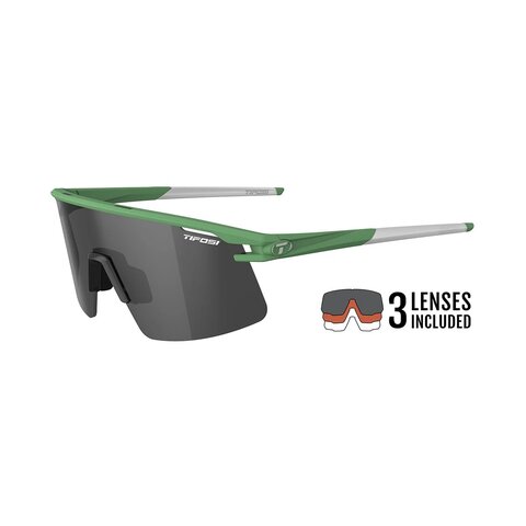 Tifosi Moab Lite, Trail Pine Interchangeable Sunglasses Smoke/AC Red/Clear