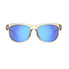Swank, Golden Ray Single Lens Sunglasses Sky Blue Mirror