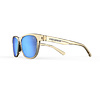 Swank, Golden Ray Single Lens Sunglasses Sky Blue Mirror