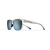 Swank XL, Frost Blue Single Lens Sunglasses  Smoke Bright Blue Mirror