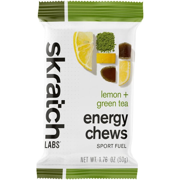 Skratch Labs Energy Chews Sport Fuel, Lemon + Green Tea, 50g  (EACH)