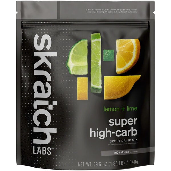 Skratch Labs Super High-Carb Sport Drink Mix, Lemon + Lime, 840g, 16-Serving Resealable Pouch