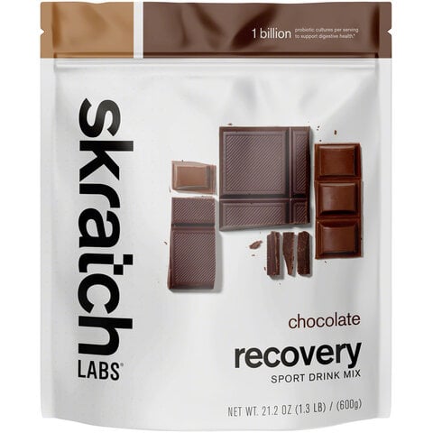 Skratch Recovery Sport Drink Mix, Chocolate, 600g, 12-Serving Resealable Pouch