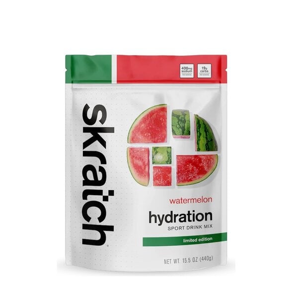 Skratch Labs Skratch Hydration Sport Drink Mix, Watermelon, 440g, 20-Serving Resealable Bag