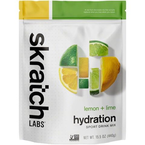 Skratch Hydration Sport Drink Mix, Lemon-Lime, 440g, 20-Serving Resealable Bag