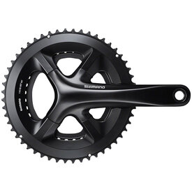 Shimano Shimano 105 FC-RS510 Crankset - 170mm, 11-Speed, 50/34t, 110 Asymmetric BCD, Hollowtech II Spindle Interface, Black
