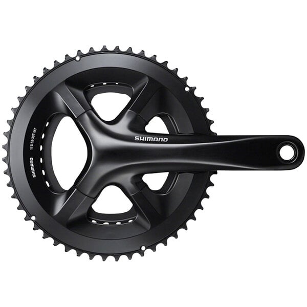 Shimano Shimano 105 FC-RS510 Crankset - 170mm, 11-Speed, 50/34t, 110 Asymmetric BCD, Hollowtech II Spindle Interface, Black
