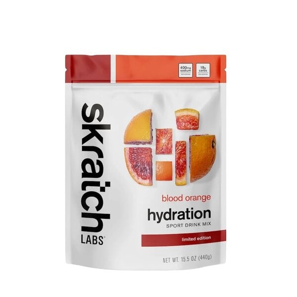 Skratch Labs Skratch Hydration Sport Drink Mix, Blood Orange, 440g, 20-Serving Resealable Bag
