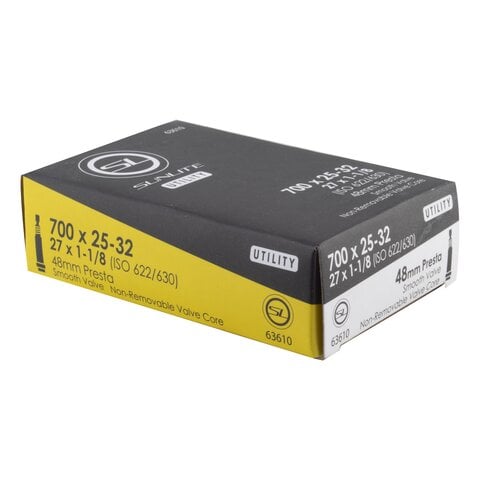 Bicycle Inner Tube - 700c x 25-32mm / 27" x 1 1/8"- 1 1/4" (ISO 622mm/630mm) - Presta Valve: 48mm
