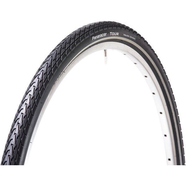 Panaracer Panaracer 700 x 38c Urban Tour bicycle tire - wire bead - BLACK w/ REFLECTIVE stripe