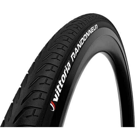 Vittoria 700 x 38c Randonneur Tour Bicycle Tire (no shielding, wire bead) - BLACK