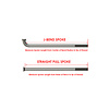 ***NONRETURNABLE*** Sapim Leader STRAIGHT PULL 14G Bicycle Spoke, BLACK - CUT TO FIT ***NONRETURNABLE***