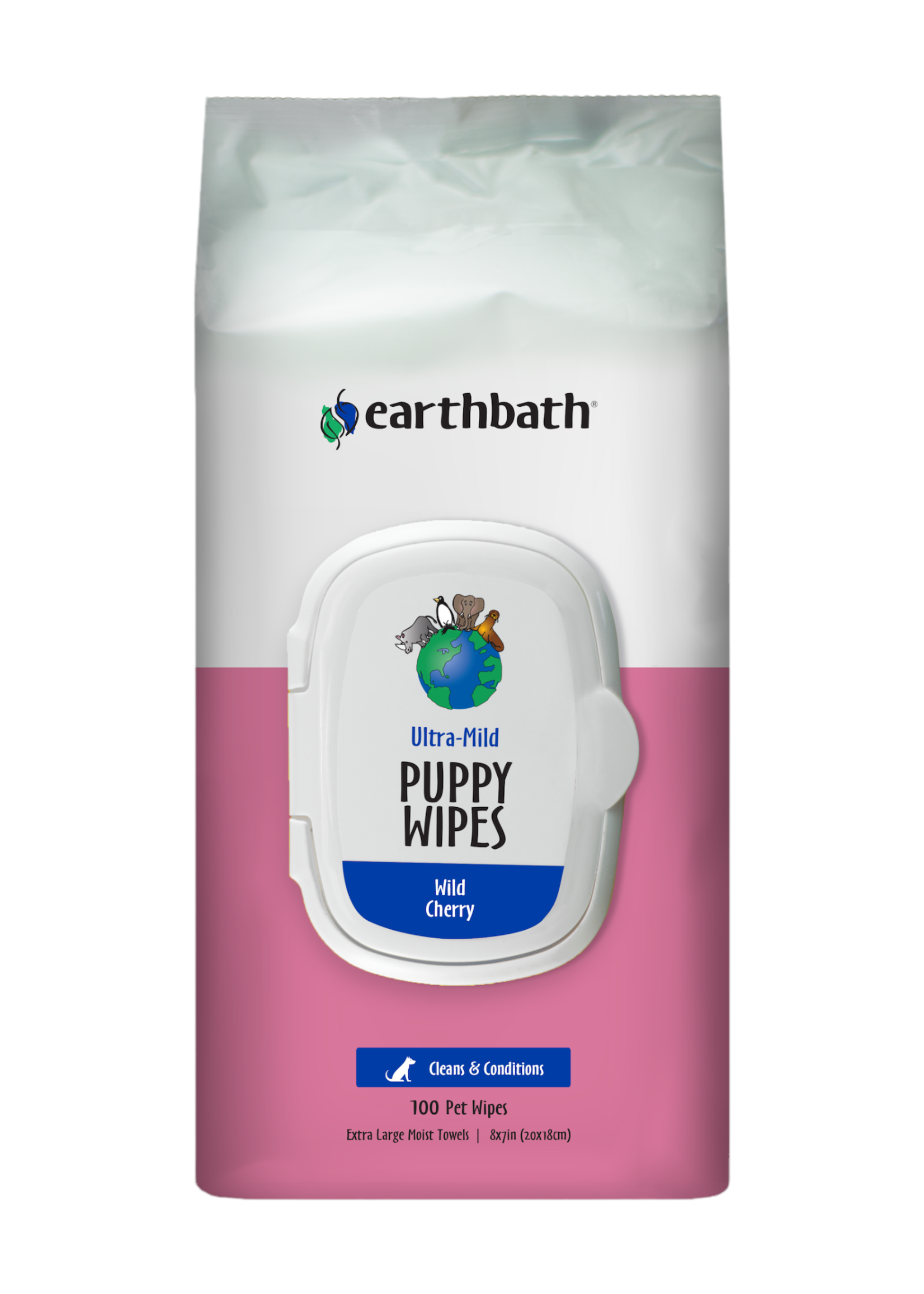 Earthbath Earthbath Ultra Mild Puppy Wipes Wild Cherry 100ct.