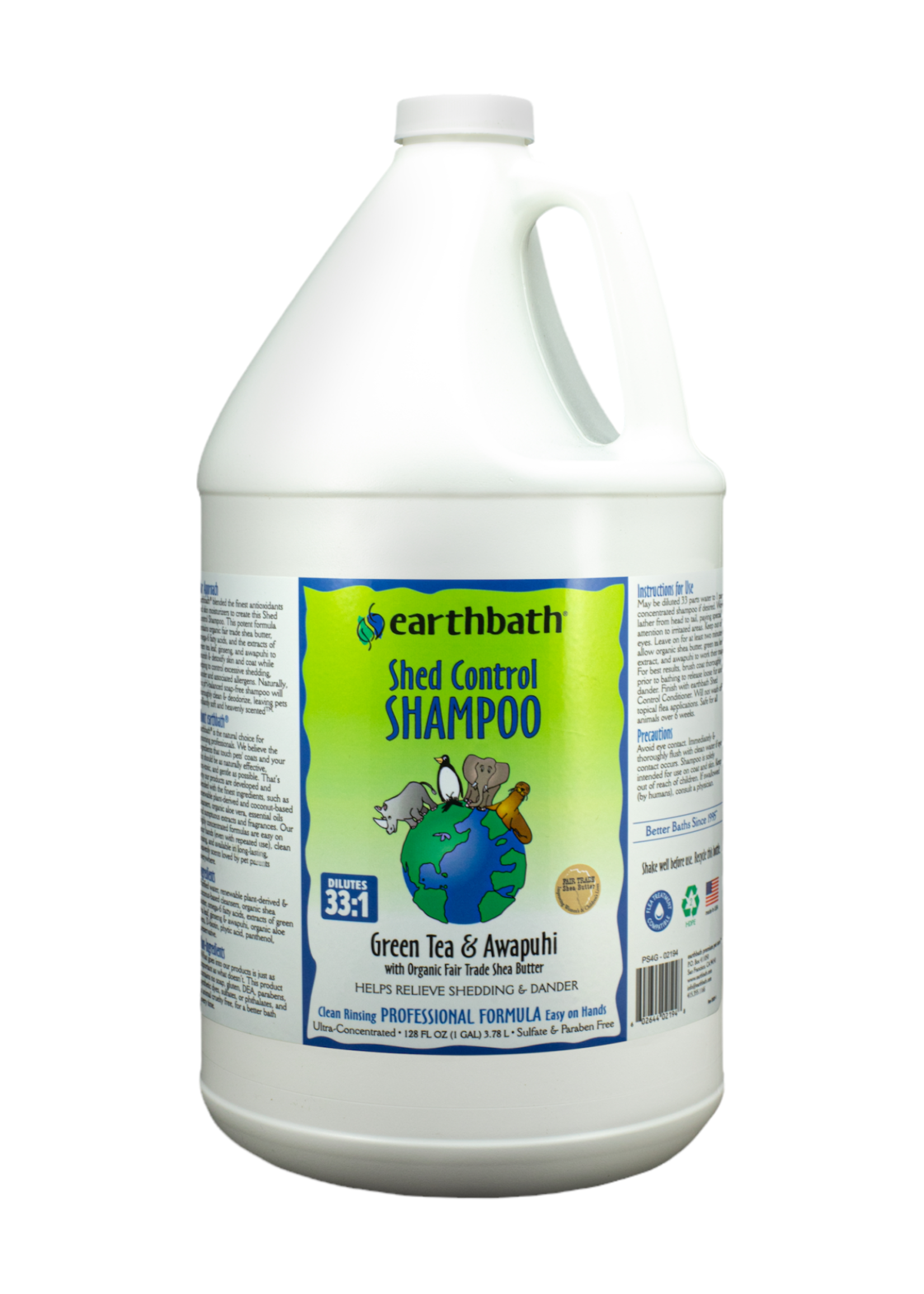 Earthbath Earthbath Shed Control Shampoo Green Tea & Awapuhi-gal