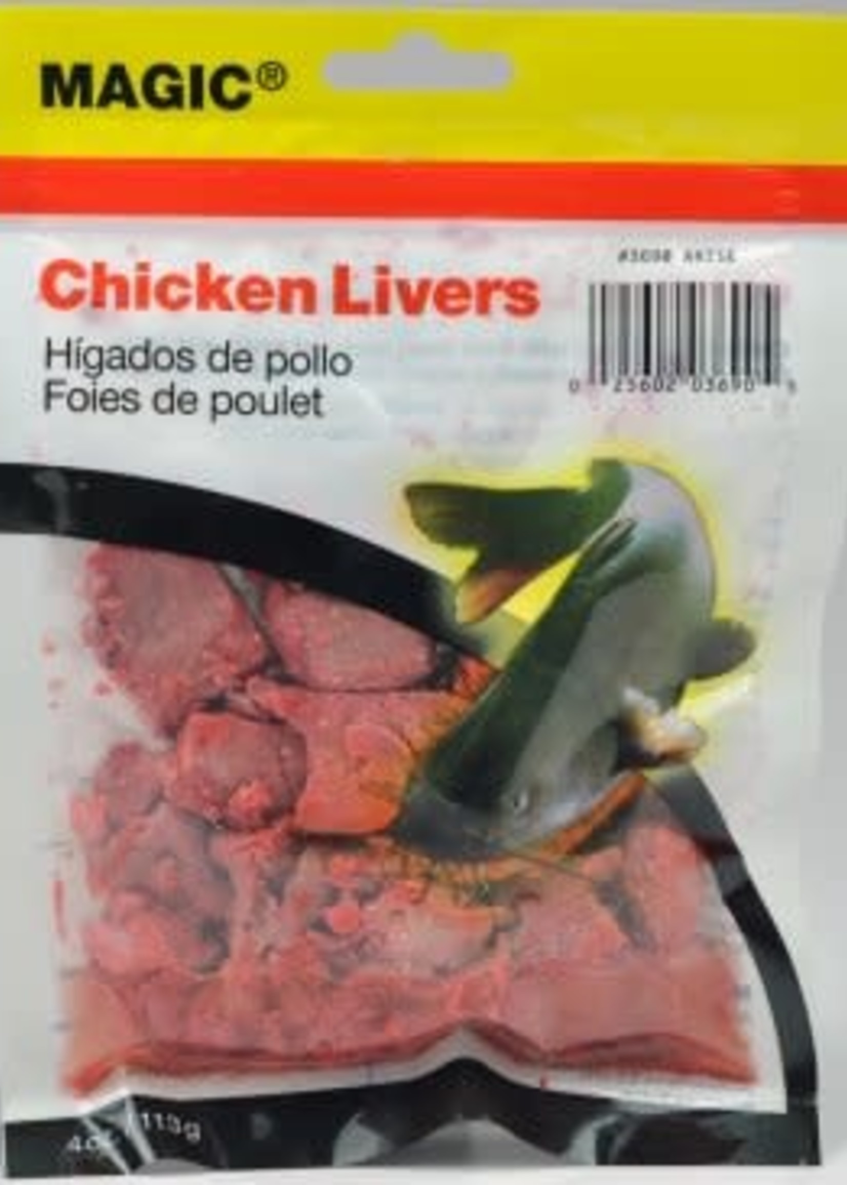 Magic Bait Preserved Chicken Livers Red - Appalachian Outdoor Supply