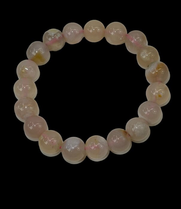 Flower Agate Bracelet 10mm