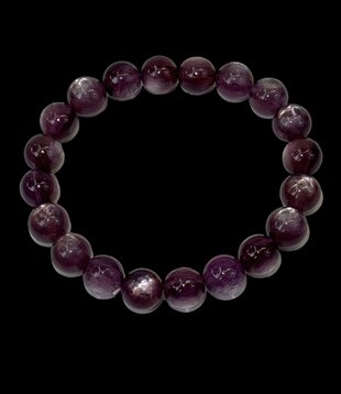 Gemmy Lepidolite Beaded Bracelet 9mm