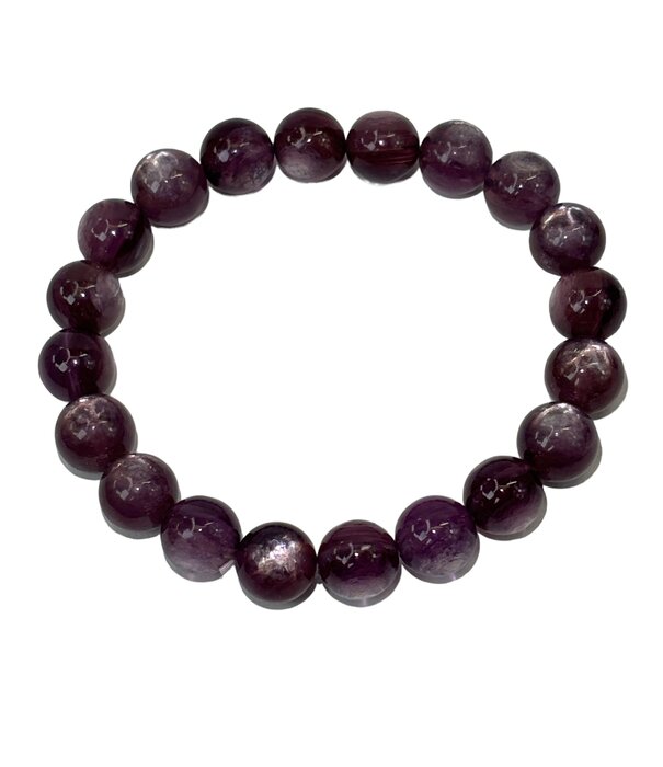 Gemmy Lepidolite Beaded Bracelet 9mm