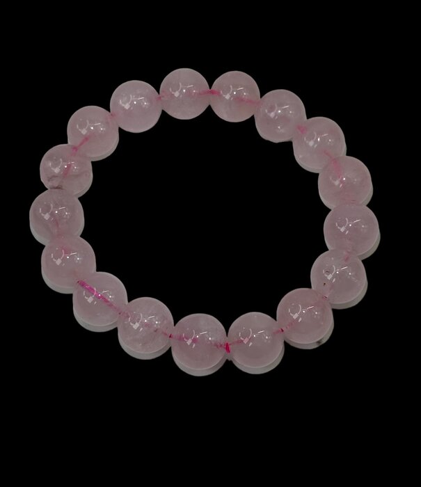 8" Rose Quartz Bracelet 12mm