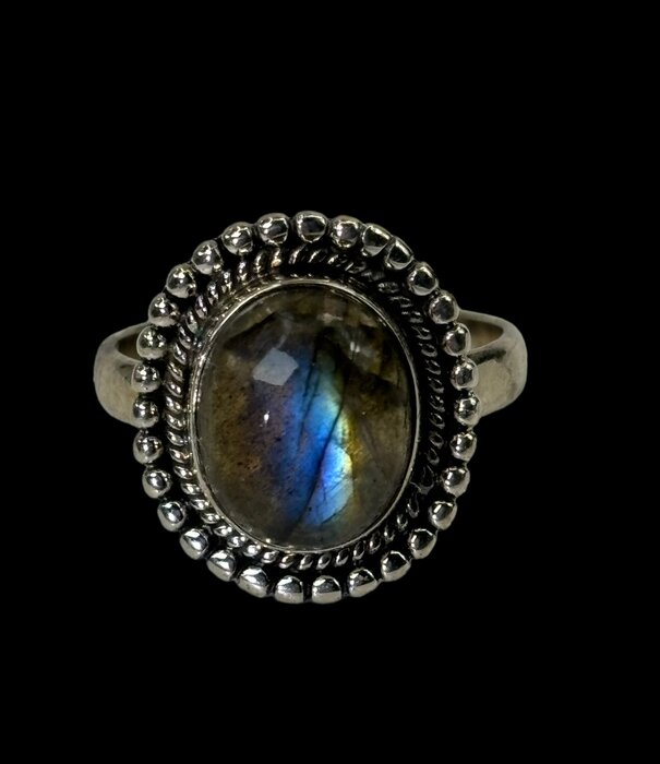 Labradorite Ring Set in 925SS