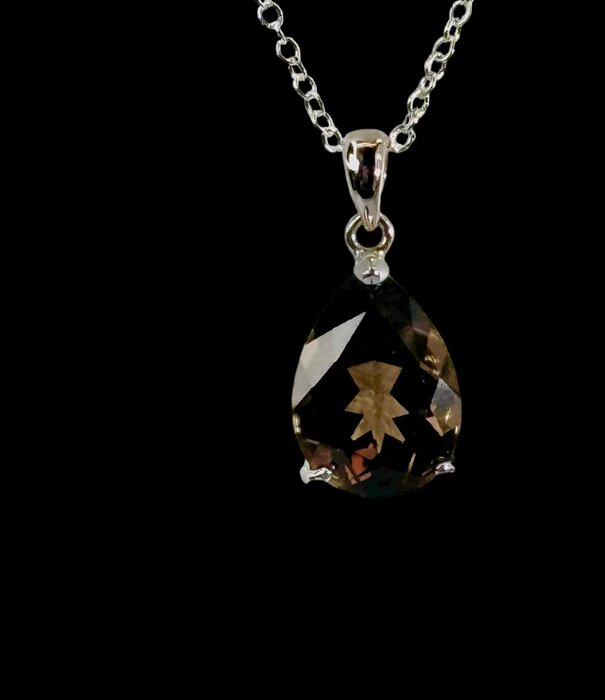 Faceted Smoky Quartz Pendant