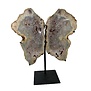 Pink Amethyst Wings on Stand