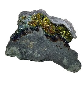 Chalcopyrite Cluster with Quartz