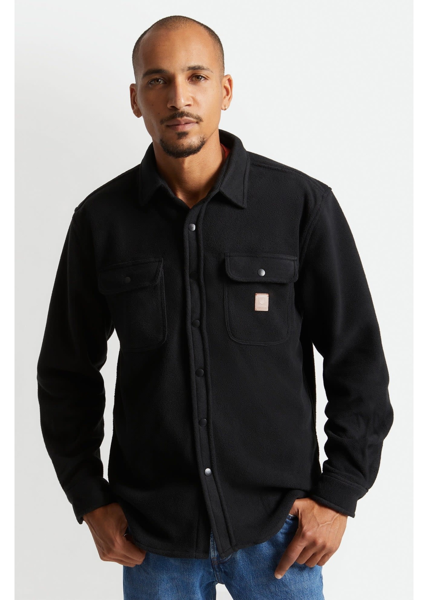 Brixton Brixton Black L/S Fleece Button Jacket SP22