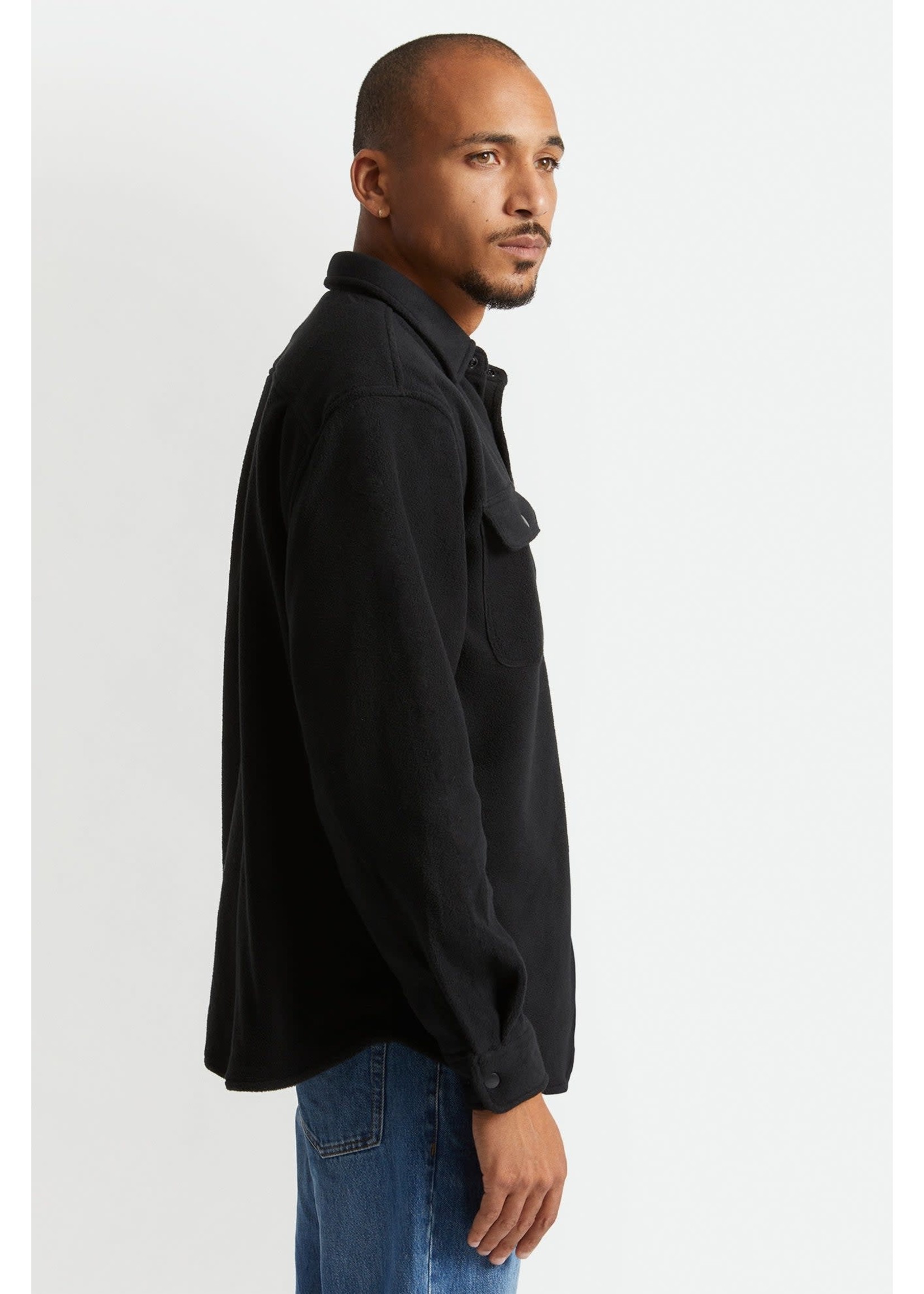 Brixton Brixton Black L/S Fleece Button Jacket SP22
