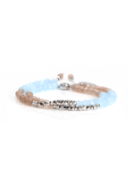 Eliasz and Ella Blue Sky Mixbead Stone Banging Bracelet