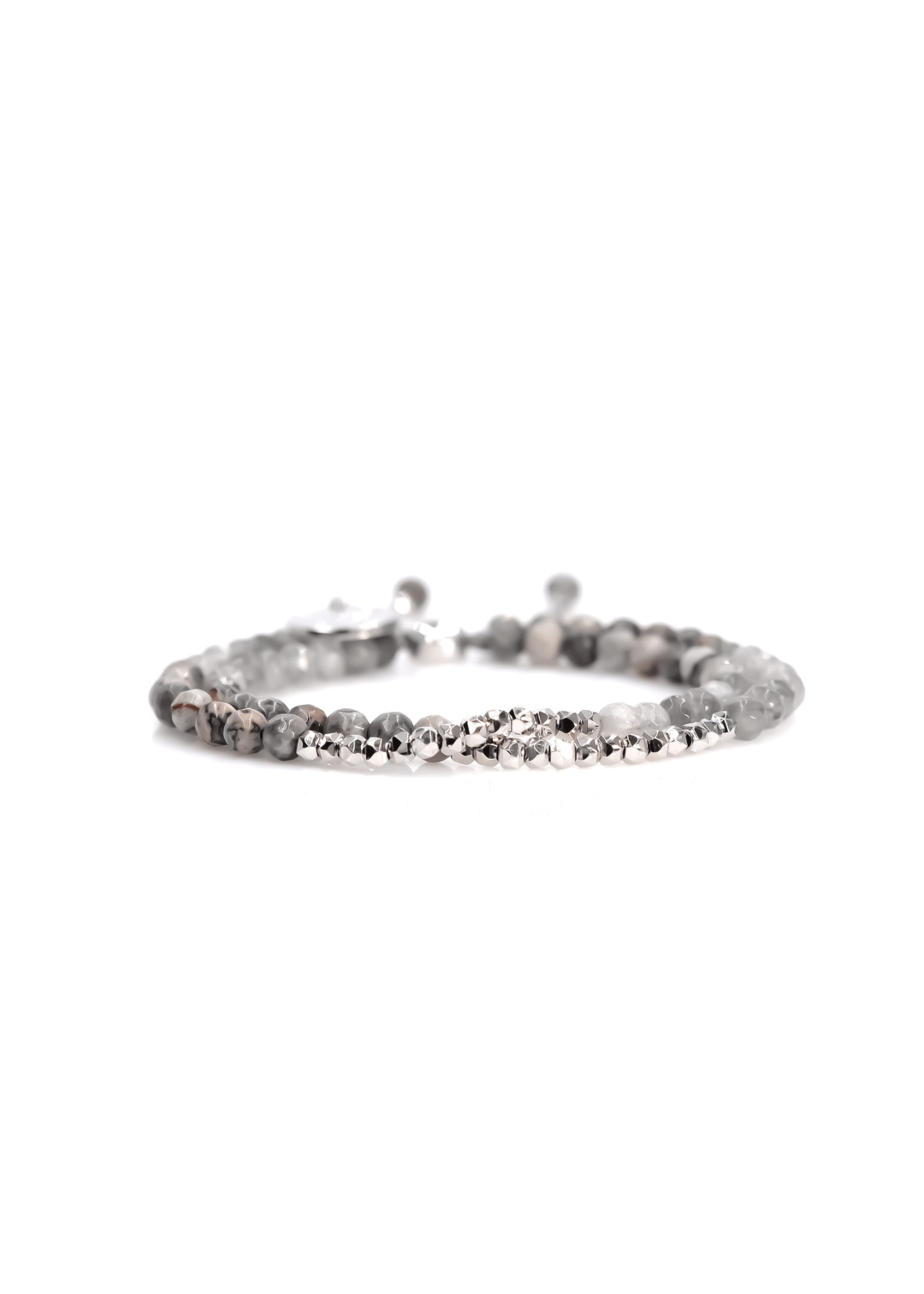 Eliasz and Ella Insightful Doublestrand Strone Bangin Bracelet