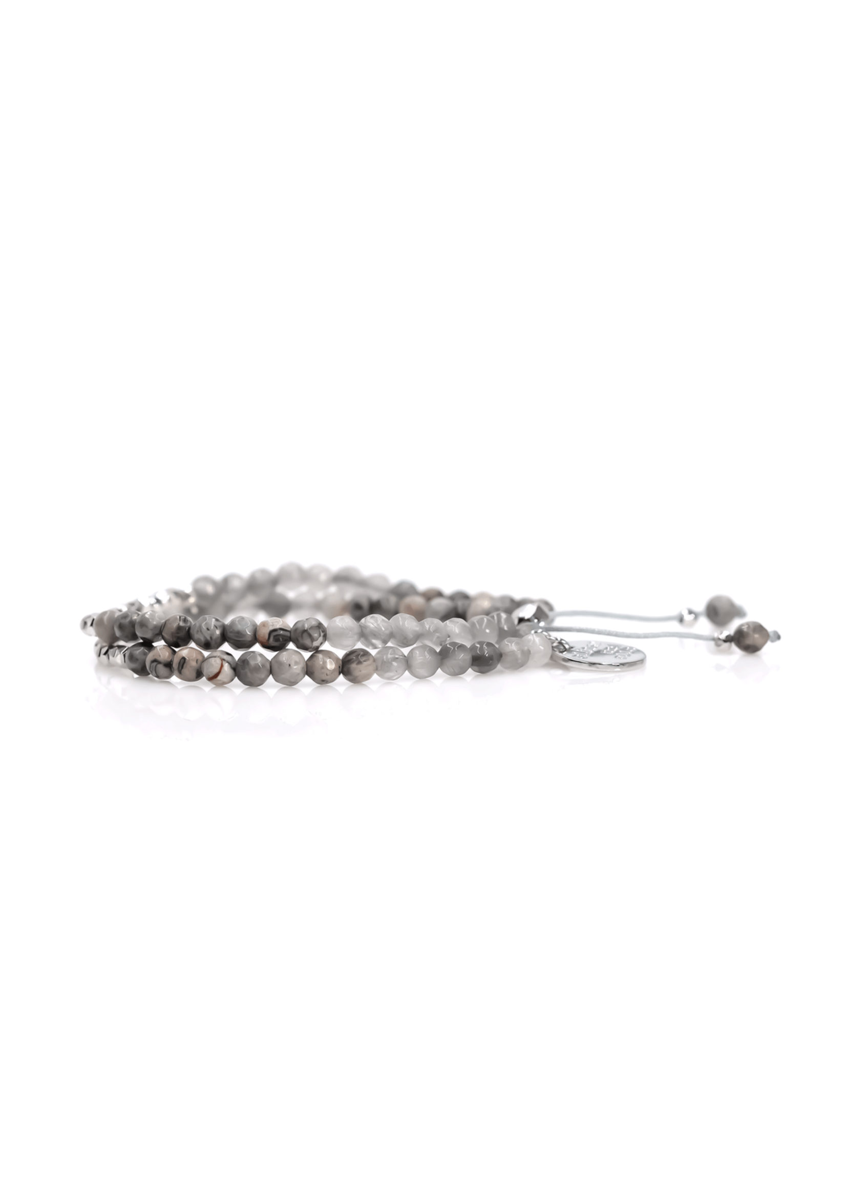 Eliasz and Ella Insightful Doublestrand Strone Bangin Bracelet
