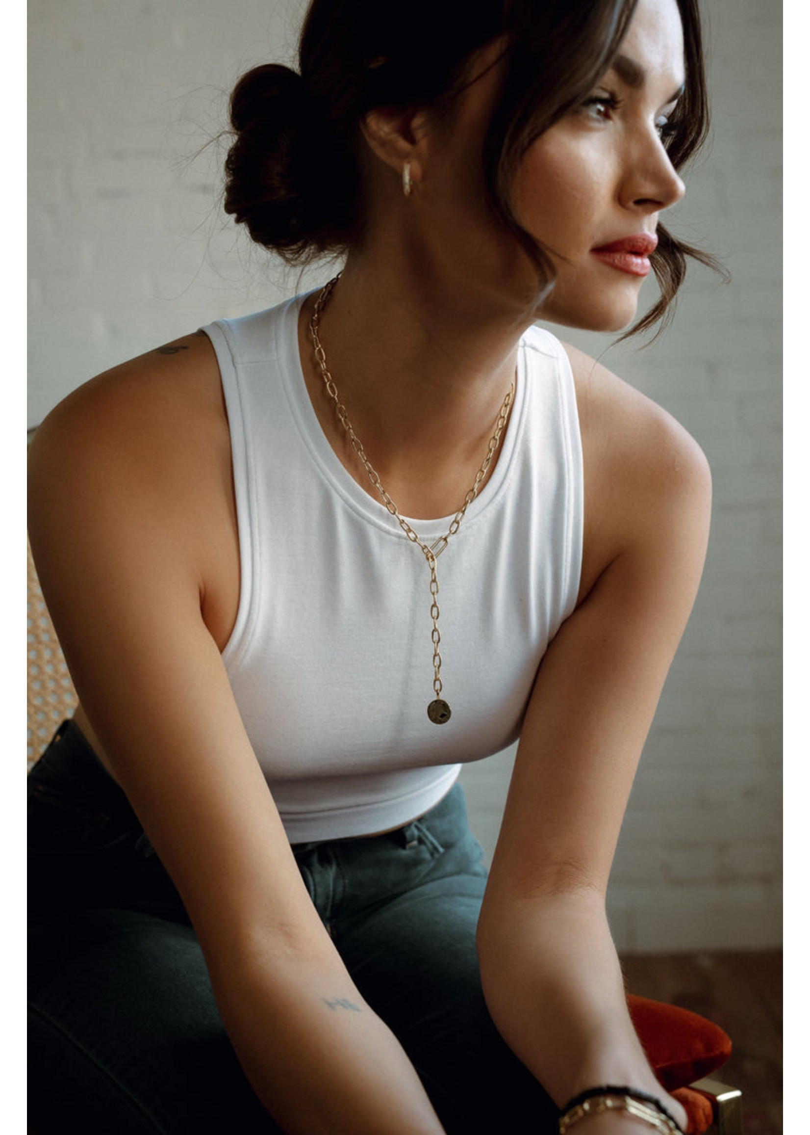 Eliasz and Ella Confidant Adjustable Link Necklace