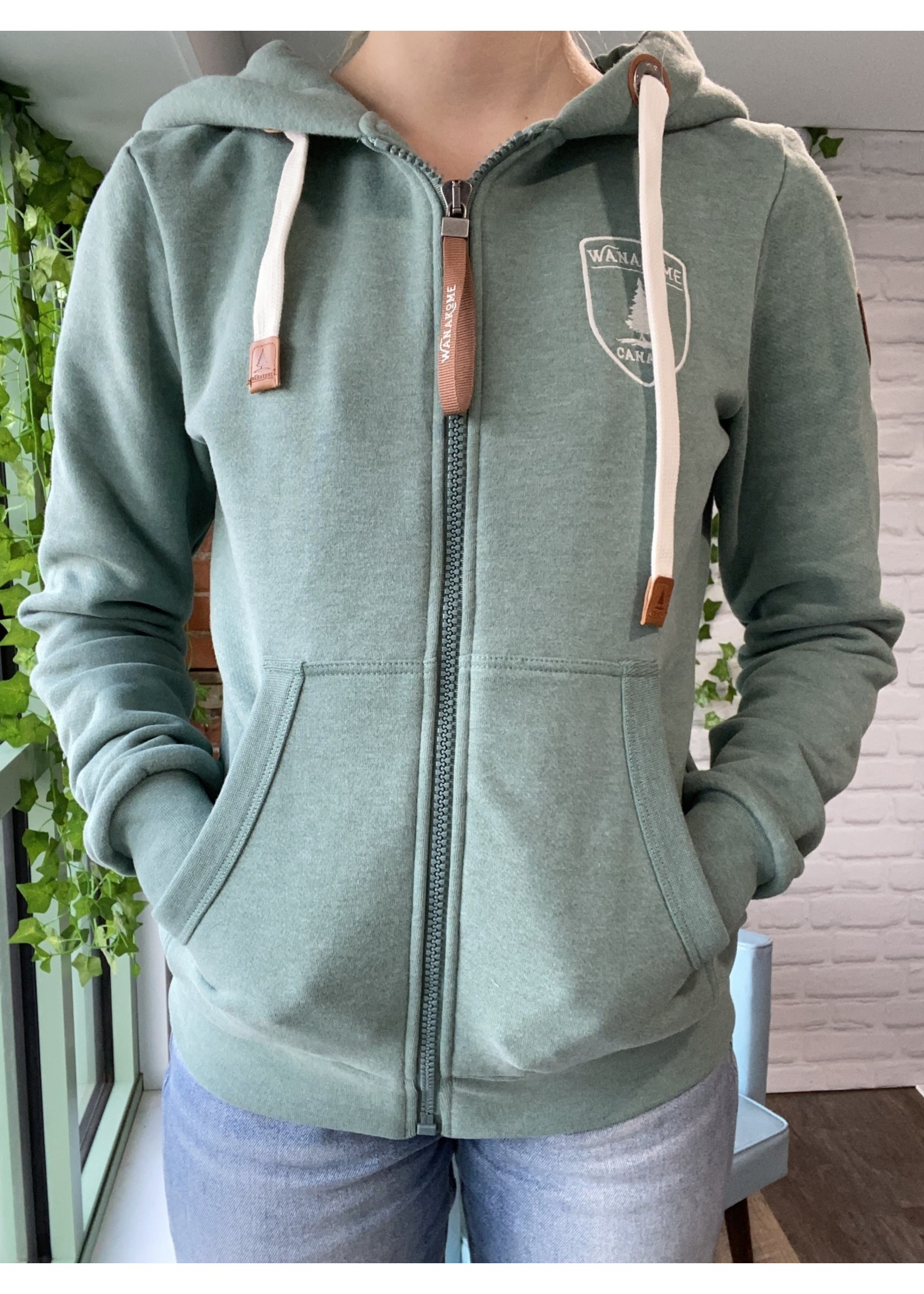 Wanakome Wanakome Zip Logo Hoodie SP22