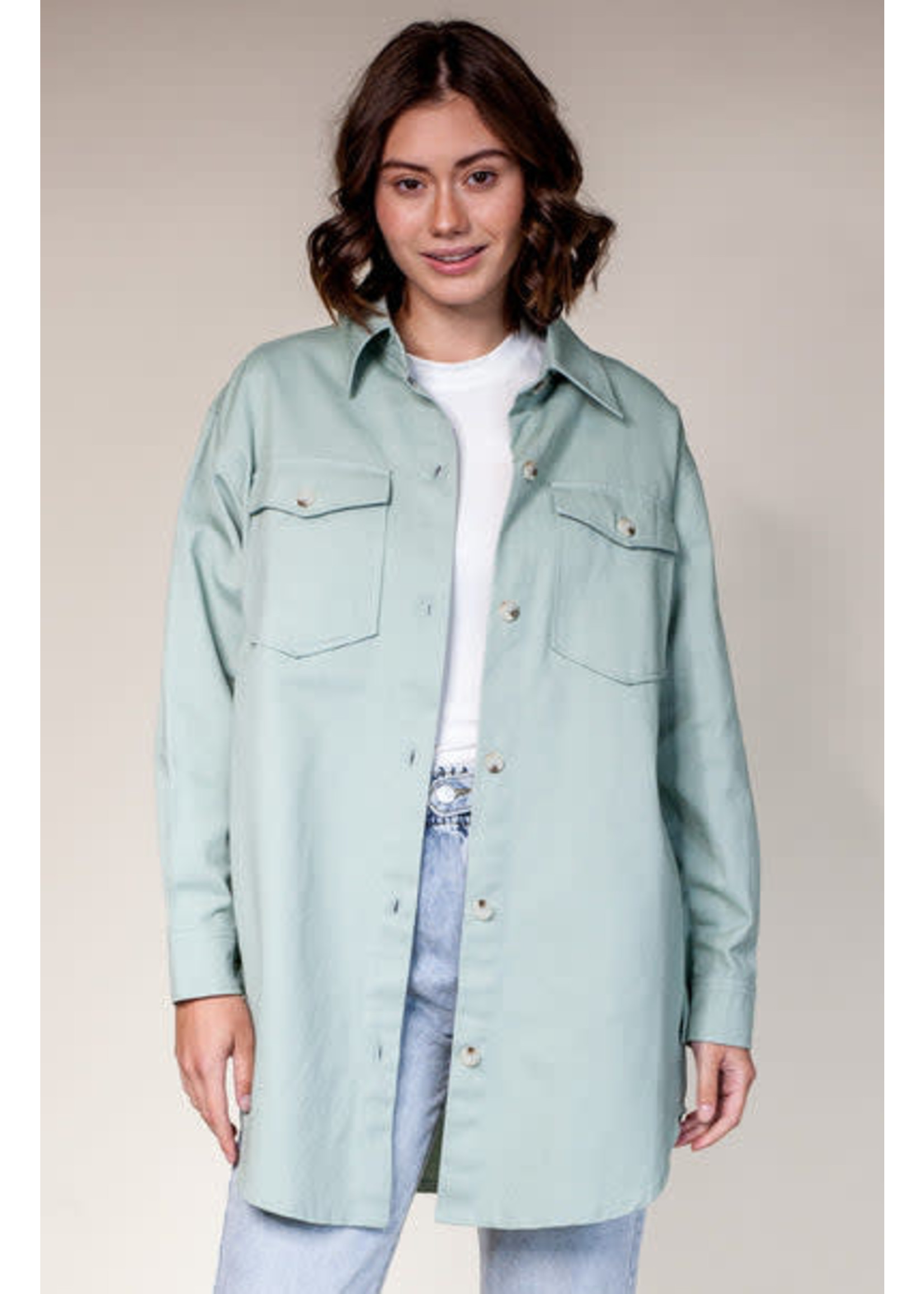 Pink Martini Twill & Shack Shacket SP22