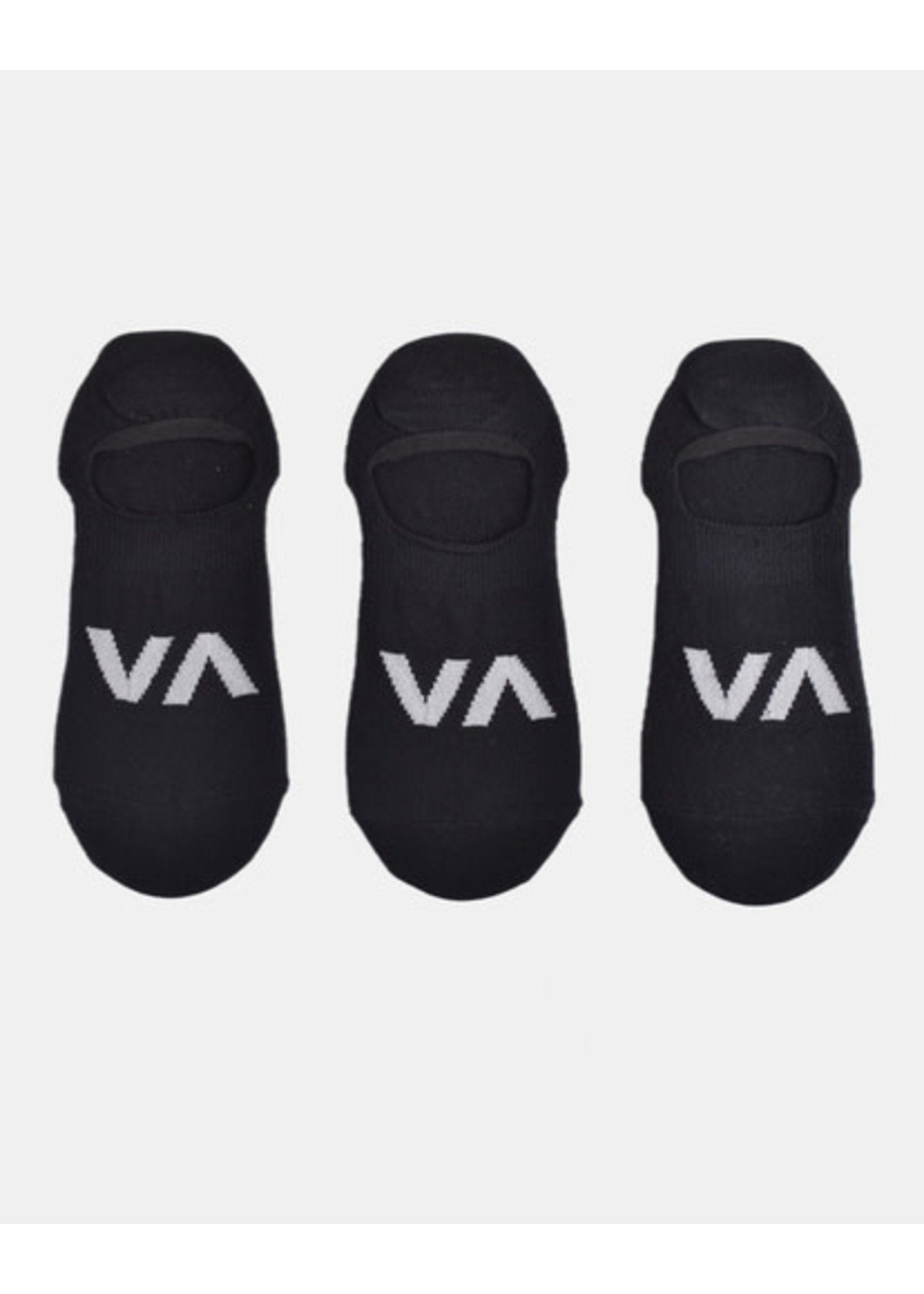 RVCA RVCA 3 Pack Logo No Show Sock SU22