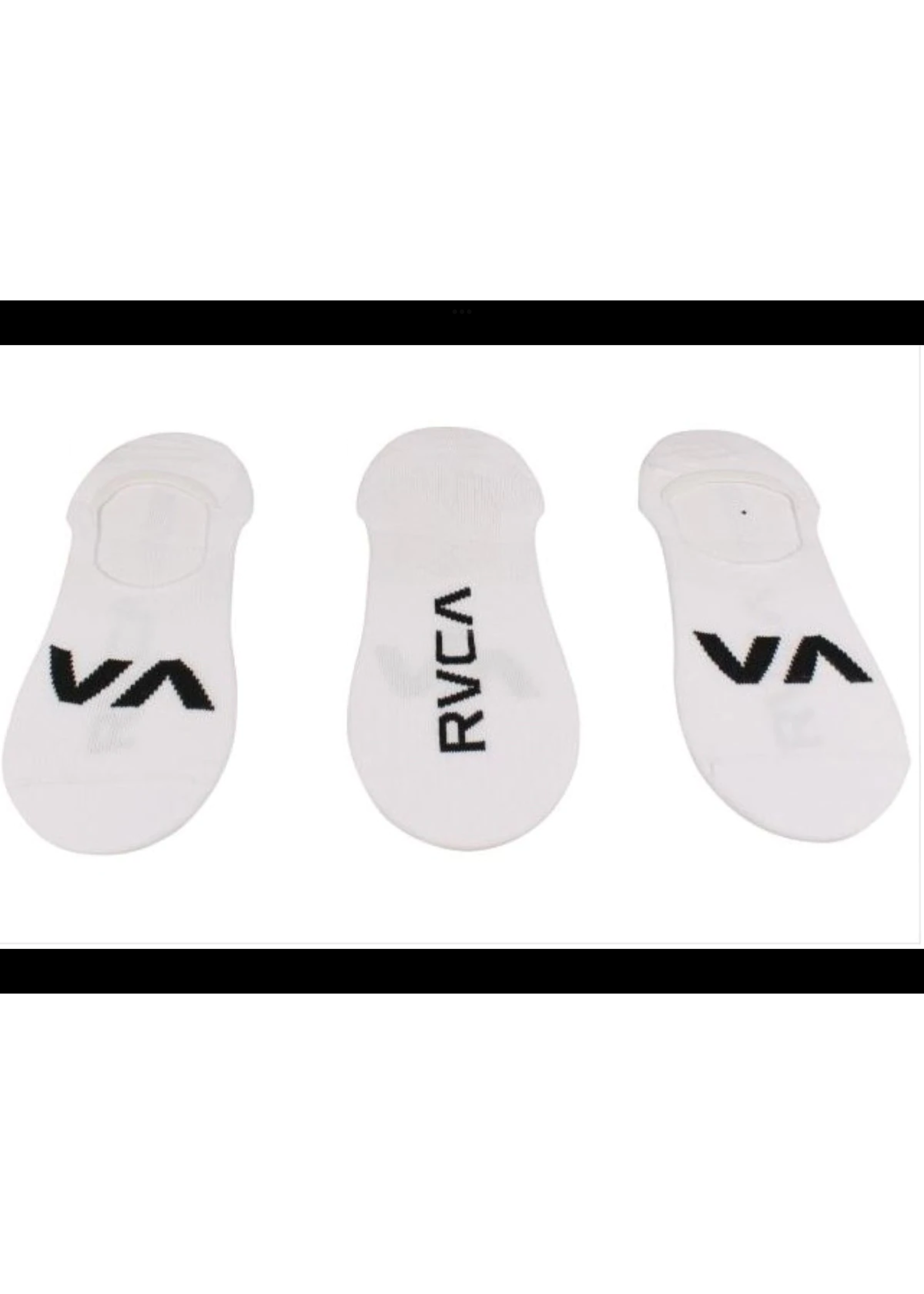 RVCA RVCA 3 Pack Logo No Show Sock SU22