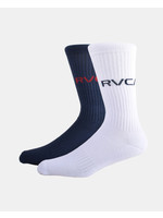 RVCA RVCA 2 Pack Basic Logo Crew Sock SU22