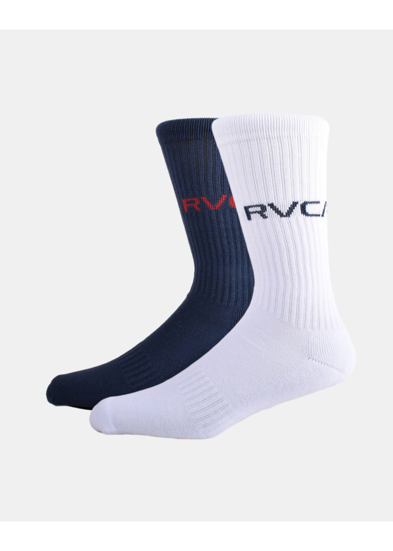 RVCA RVCA 2 Pack Basic Logo Crew Sock SU22