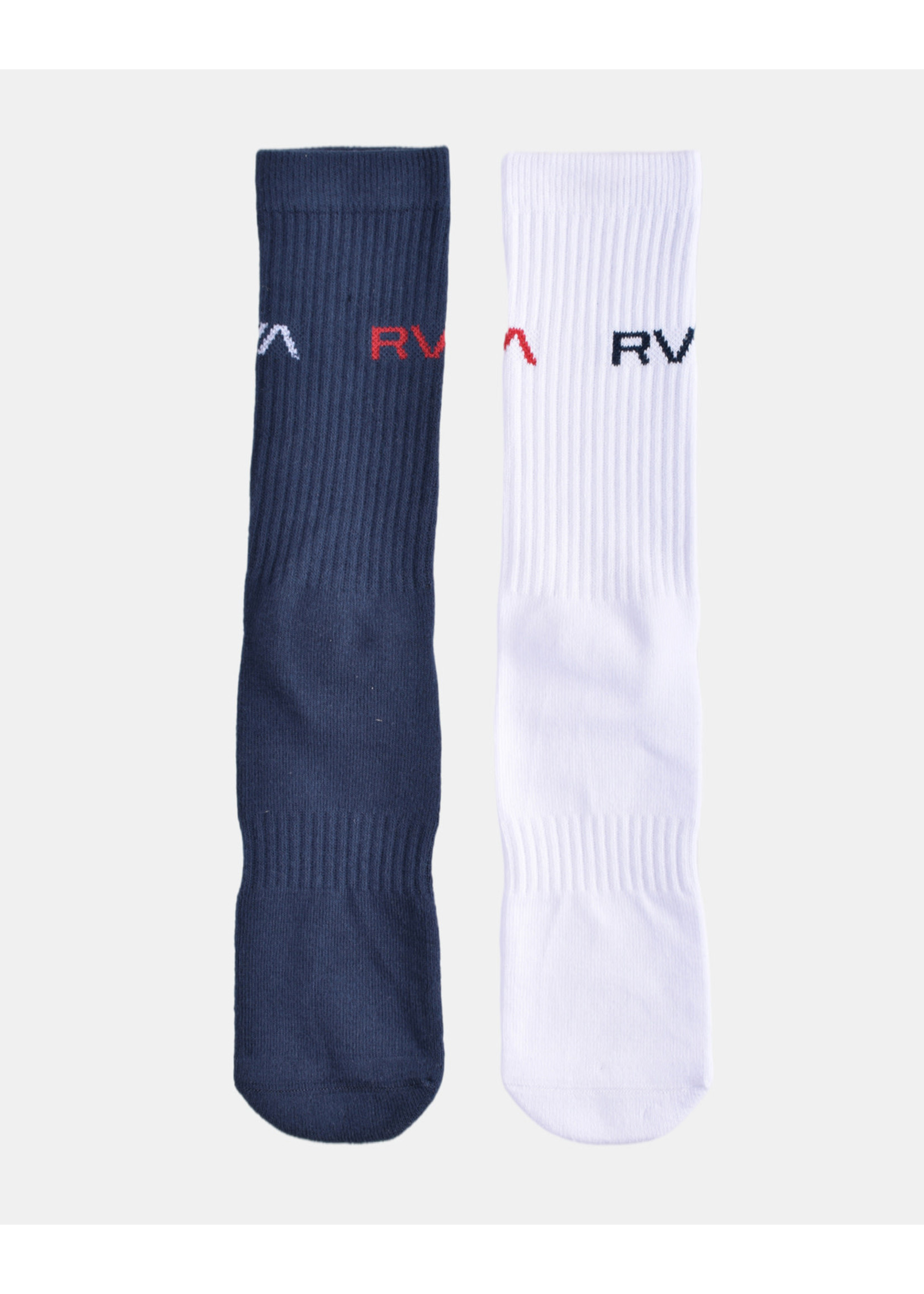 RVCA RVCA 2 Pack Basic Logo Crew Sock SU22