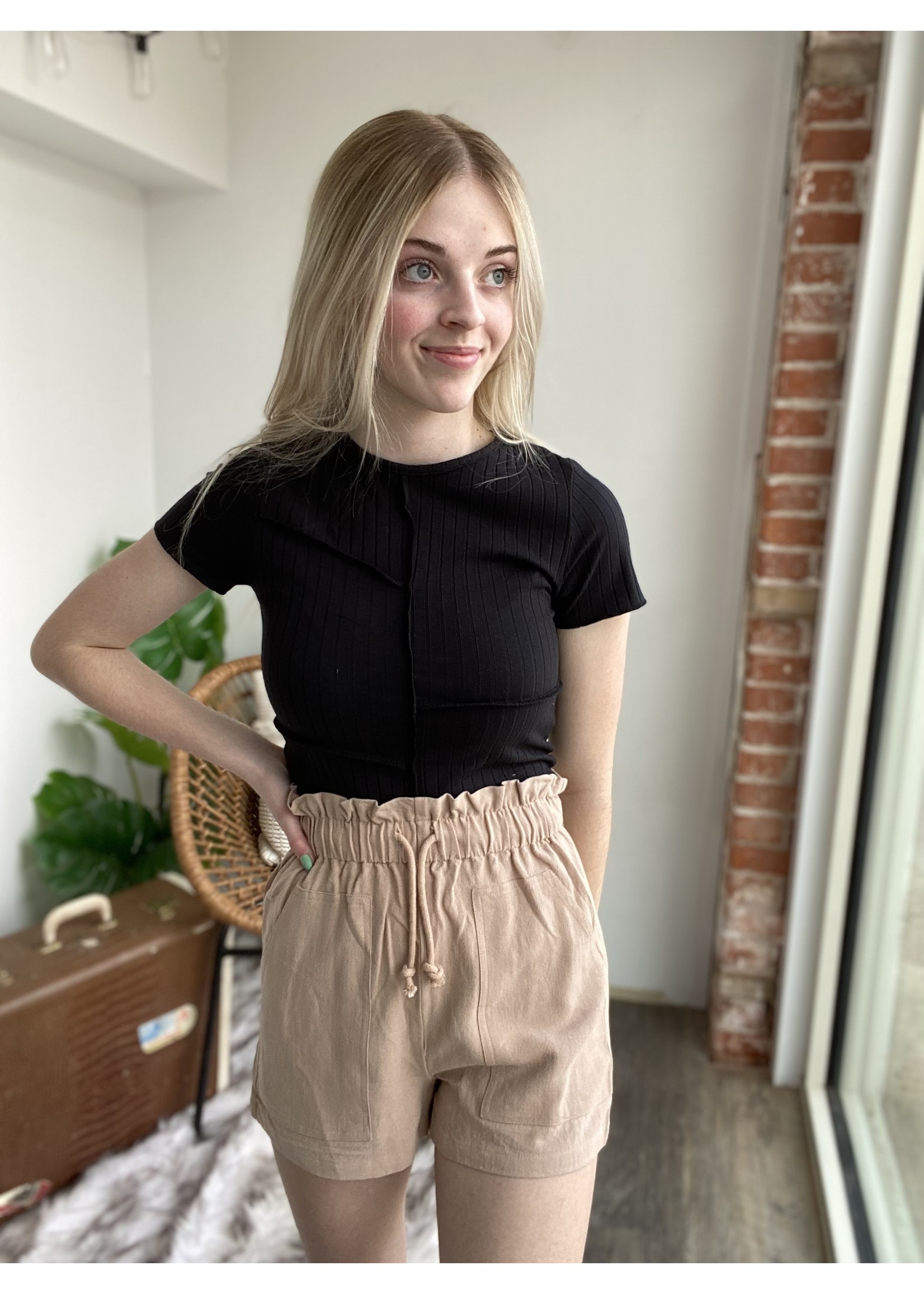 24 Colours 24 Colours Linen Shorts